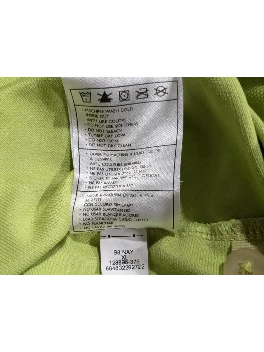 Nike Golf Men's FIT DRY Polo Shirt Bright Green Polyester, Size XL